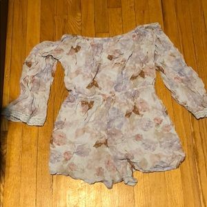 EUC Mossimo Supply Co off the shoulder romper